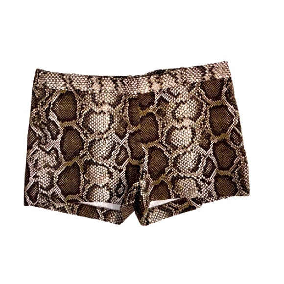 MICHAEL KORS snakeskin print shorts women’s size 10 medium - chino style - Picture 1 of 13